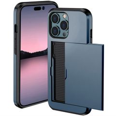 imoshion Backcover met pasjeshouder Apple iPhone 14 Pro - Donkerblauw