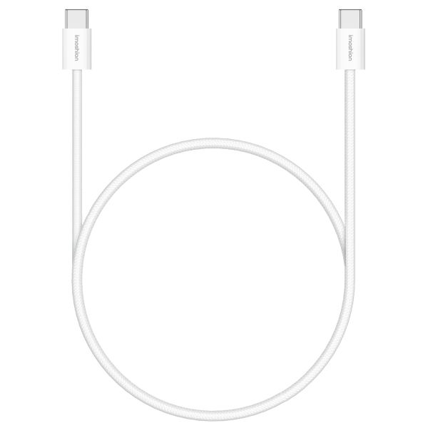 imoshion Oplader - USB-C en USB aansluiting - Power Delivery - 20 Watt + USB-C naar USB-C kabel - 1 meter - Wit