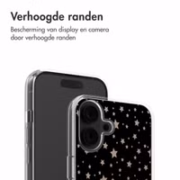 imoshion Design hoesje Apple iPhone 16 - Stars Beige Reverse