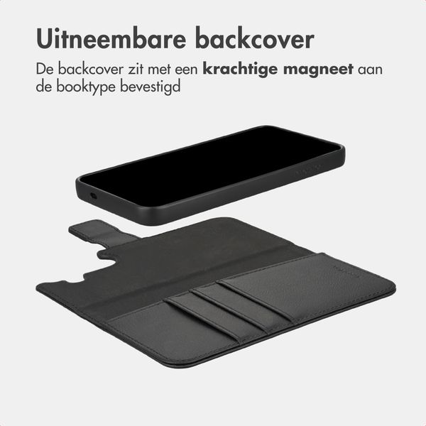 imoshion Uitneembare 2-in-1 Luxe Bookcase Samsung Galaxy S25 FE - Zwart