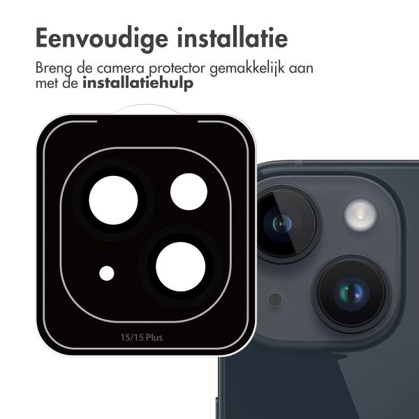 imoshion 2 Pack Camera lens protector Apple iPhone 15 / 15 Plus - Zwart