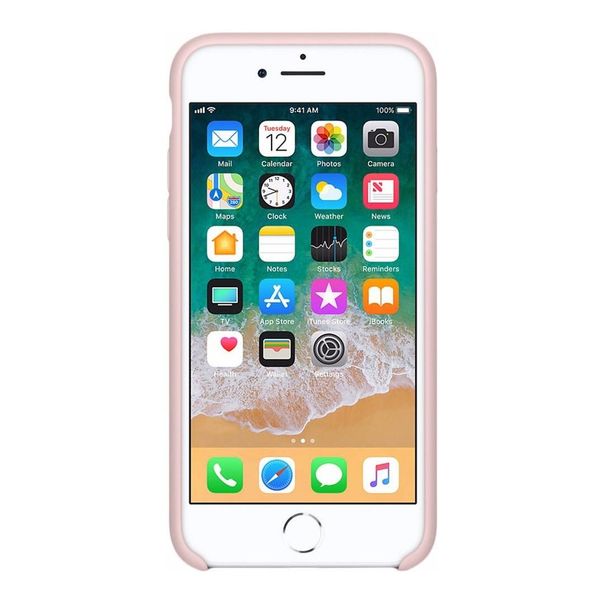 Apple Silicone Backcover Apple iPhone SE (2022 / 2020) / 8 / 7 - Pink Sand