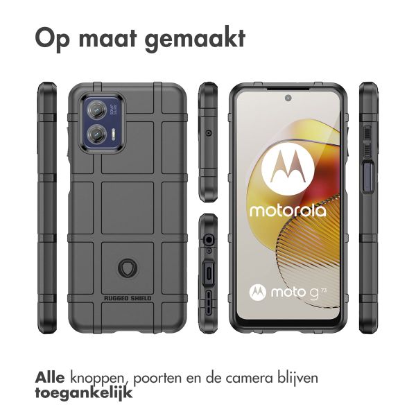 imoshion Rugged Shield Backcover Motorola Moto G73 - Zwart