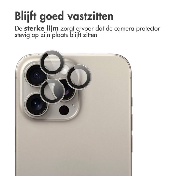 imoshion 2 Pack Camera lens protector Apple iPhone 15 Pro / 15 Pro Max - Natural Titanium