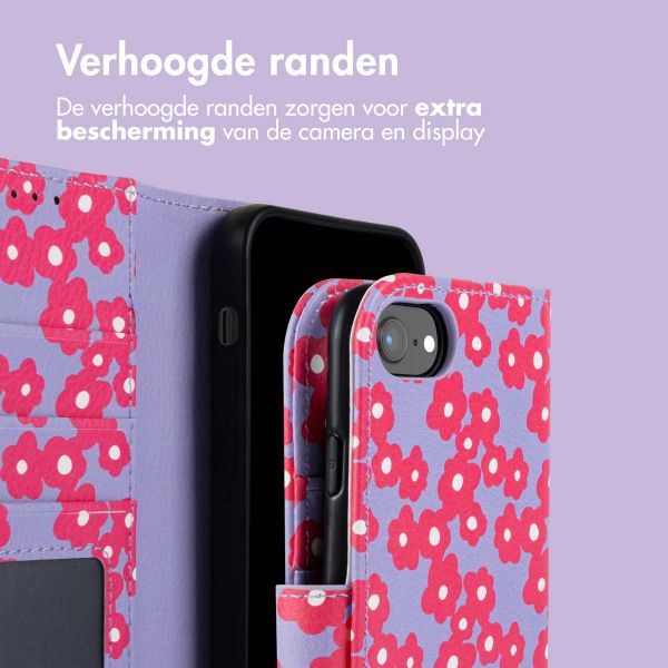 imoshion Design Bookcase Apple iPhone 16e - Dusty Rose Blossoms