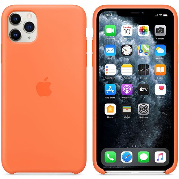 Apple Silicone Backcover Apple iPhone 11 Pro Max - Vitamin C