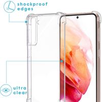 imoshion Backcover met koord Samsung Galaxy S21 - Zwart & Goud