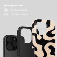 Selencia Vivid Back Cover Apple iPhone 16 Pro - Art Wave Black