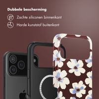Selencia Vivid Backcover met MagSafe Apple iPhone 18 Pro / 17 Pro - Choco Flower Pop