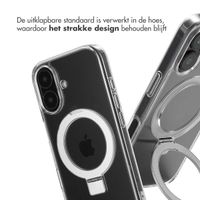 Accezz Ring Stand Backcover met MagSafe iPhone 16 - Transparant