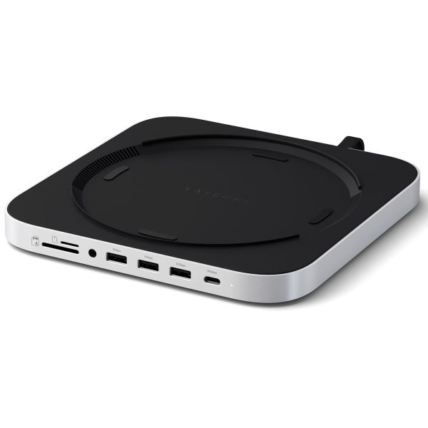 Satechi Aluminum Mac Mini/Mac Studio Stand Hub - Met SSD sleuf - Zilver