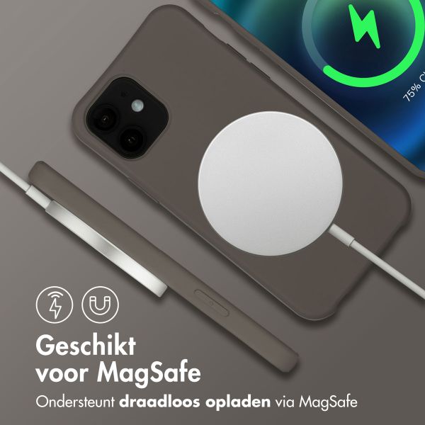 imoshion Color Backcover met afneembaar koord MagSafe Apple iPhone 12 (Pro) - Black Coffee