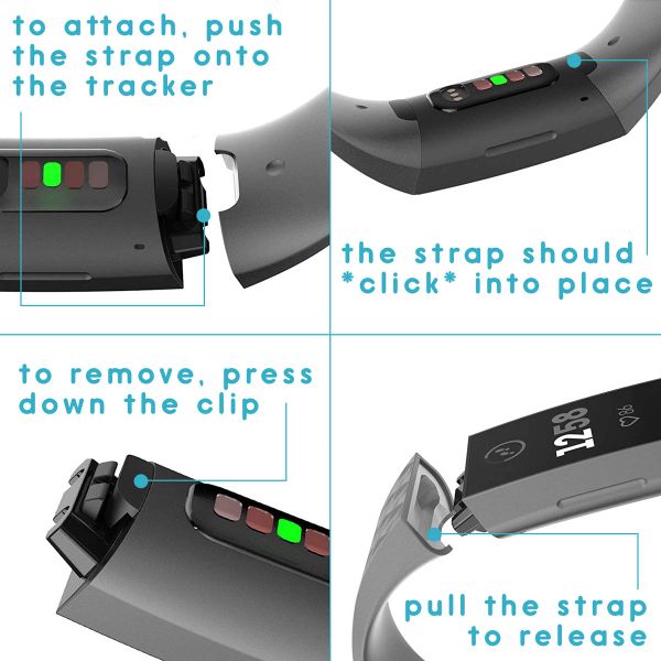 imoshion Siliconen bandje Fitbit Charge 3 / 4 - Lichtblauw