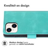 imoshion Bookcase met koord iPhone 13 - Turquoise