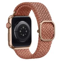 Uniq Aspen Braided bandje Apple Watch Series 1 t/m 9 / SE (38/40/41 mm) | Series 10 (42 mm) - Grapefruit Pink