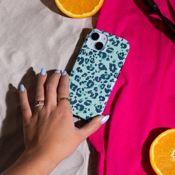 Selencia Vivid Backcover Apple iPhone 11 - Wild Spots Light Blue