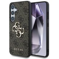 Guess 4G Metal Logo Backcover Samsung Galaxy S25 Plus - Bruin