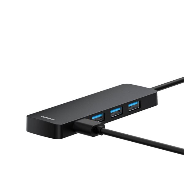 Baseus UltraJoy Lite 4-in-1 USB-A Hub - 100 cm - Docking station - Cluster Black