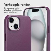 Accezz Leather Bookcase 2-in-1 met MagSafe Apple iPhone 15 - Heath Purple