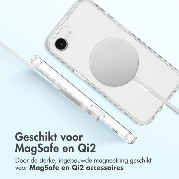 Accezz Xtreme Impact Backcover met MagSafe voor de Apple iPhone 16e - Transparant