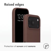 Accezz Liquid Silicone Case with MagSafe Apple iPhone 18 Pro / 17 Pro - New Tea Brown