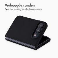 Accezz Liquid Silicone Backcover met MagSafe Apple iPhone Duo - Zwart