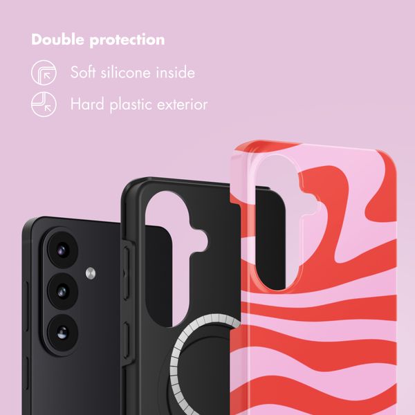 Selencia Vivid Back Cover with MagSafe Samsung Galaxy S26 - Dream Swirl Pink