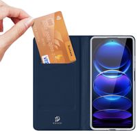 Dux Ducis Slim Softcase Bookcase Xiaomi Redmi Note 12 Pro Plus - Donkerblauw