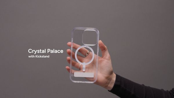 ZAGG Crystal Palace Snap KickStand Case met MagSafe iPhone 16 - Transparant