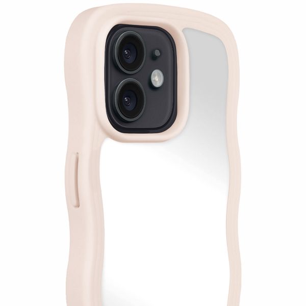 Holdit Wavy Case iPhone 12/12 Pro - Light Beige / Mirror