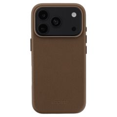 Accezz MagSafe Leather Backcover Apple iPhone 18 Pro / 17 Pro - Coffee Brown