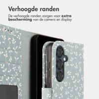 imoshion Design Bookcase Samsung Galaxy S25 - Smoke Green Flowers