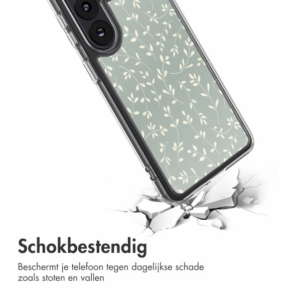 imoshion Design hoesje Samsung Galaxy S26 - Smoke Green Flowers
