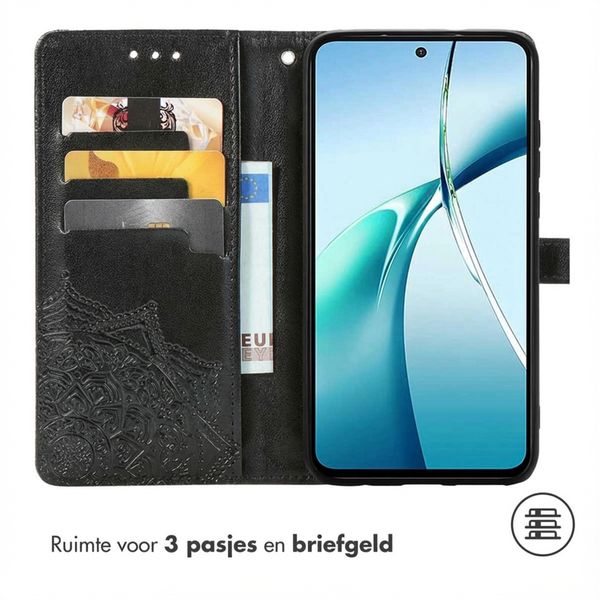 imoshion Mandala Bookcase Samsung Galaxy S25 Edge - Zwart