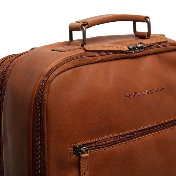 The Chesterfield Brand Jamaica Laptop rugzak 15-15.6 inch - Echt leer - Cognac