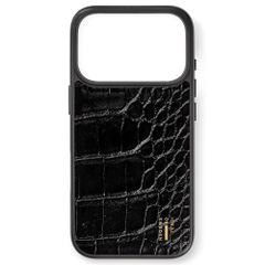 iDeal of Sweden Vegan Leather MagSafe Backcover Apple iPhone 18 Pro Max / 17 Pro Max - Black Croco
