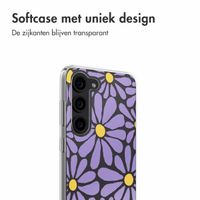 imoshion  Design hoesje Samsung Galaxy S23 - Tropical Violet Flowers Connect