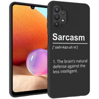 imoshion Design hoesje Samsung Galaxy A32 (5G) - Quotes - Zwart