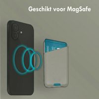 Accezz Leren Kaarthouder - Geschikt voor MagSafe en Qi2 - Light Grey