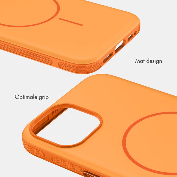 imoshion Color Backcover met Thin MagSafe Ring Apple iPhone 14 / 13 - Oranje