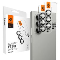 Spigen Optik Pro EZ Fit Lens Protector - Cameralens bescherming (2-pack) voor de Samsung Galaxy Z Fold 8 Ultra - Zwart