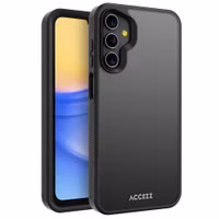 Accezz Rugged Frosted Backcover Samsung Galaxy A15 (5G/4G) - Zwart