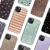 imoshion Design hoesje iPhone 14 - Striped peach reverse