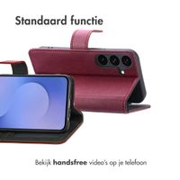 imoshion Luxe Bookcase Samsung Galaxy S25 FE - Bordeaux