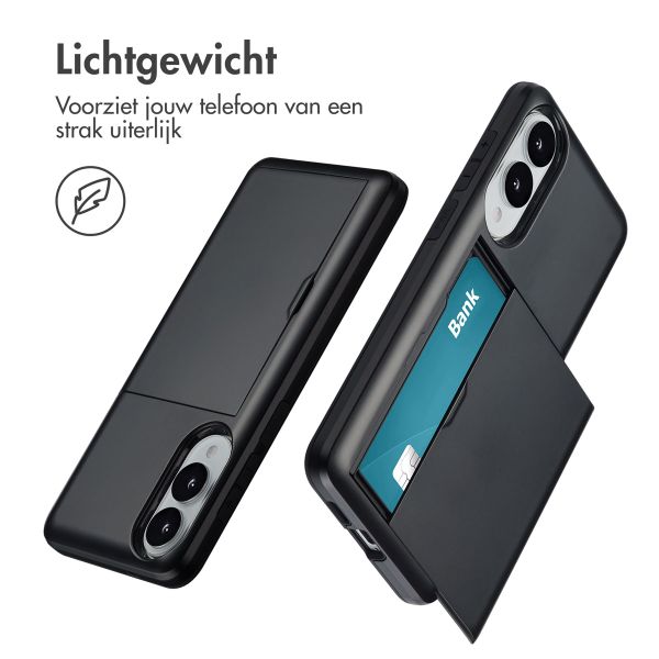 imoshion Backcover met pasjeshouder Samsung Galaxy S25 Edge - Zwart