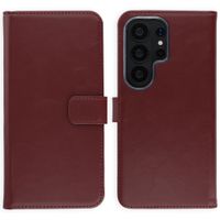 Selencia Echt Leren Bookcase Samsung Galaxy S26 Ultra - Burgundy