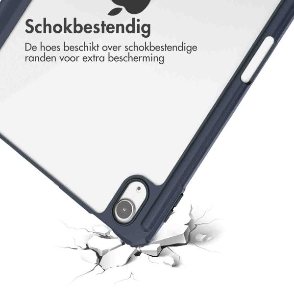 imoshion Trifold Hardcase Bookcase iPad Air 11 inch (2024) M2 / Air 5 (2022) / Air 4 (2020) - Donkerblauw