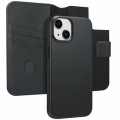Accezz 2-in-1 Leather Bookcase with MagSafe Apple iPhone 14 - Onyx Black