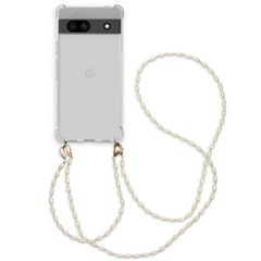 imoshion Backcover met koord + armband - Parels Google Pixel 7a - Transparant