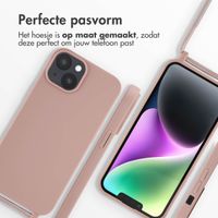 imoshion Siliconen hoesje met koord Apple iPhone 14 - Sand Pink